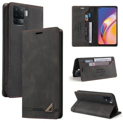 Skin Feel Anti-theft Brush Horizontal Flip Leather Case with Holder & Card Slots & Wallet, For OPPO A93 5G, For OPPO A94, For OPPO F17, For OPPO F19 / A74, For OPPO Find X3 Pro, For OPPO Realme 7 Pro