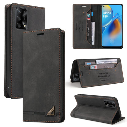 Skin Feel Anti-theft Brush Horizontal Flip Leather Case with Holder & Card Slots & Wallet, For OPPO A93 5G, For OPPO A94, For OPPO F17, For OPPO F19 / A74, For OPPO Find X3 Pro, For OPPO Realme 7 Pro