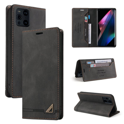 Skin Feel Anti-theft Brush Horizontal Flip Leather Case with Holder & Card Slots & Wallet, For OPPO A93 5G, For OPPO A94, For OPPO F17, For OPPO F19 / A74, For OPPO Find X3 Pro, For OPPO Realme 7 Pro