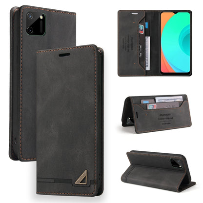 Skin Feel Anti-theft Brush Horizontal Flip Leather Case with Holder & Card Slots & Wallet, For OPPO Realme C11, For OPPO Realme C15, For OPPO Realme C21, For OPPO Realme GT, For OPPO Reno5 Pro 5G, For OPPO Realme 8