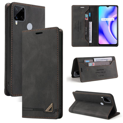 Skin Feel Anti-theft Brush Horizontal Flip Leather Case with Holder & Card Slots & Wallet, For OPPO Realme C11, For OPPO Realme C15, For OPPO Realme C21, For OPPO Realme GT, For OPPO Reno5 Pro 5G, For OPPO Realme 8