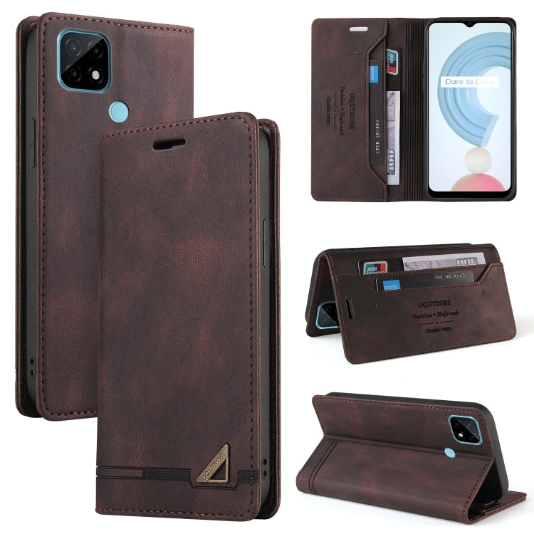 Skin Feel Anti-theft Brush Horizontal Flip Leather Case with Holder & Card Slots & Wallet, For OPPO Realme C11, For OPPO Realme C15, For OPPO Realme C21, For OPPO Realme GT, For OPPO Reno5 Pro 5G, For OPPO Realme 8