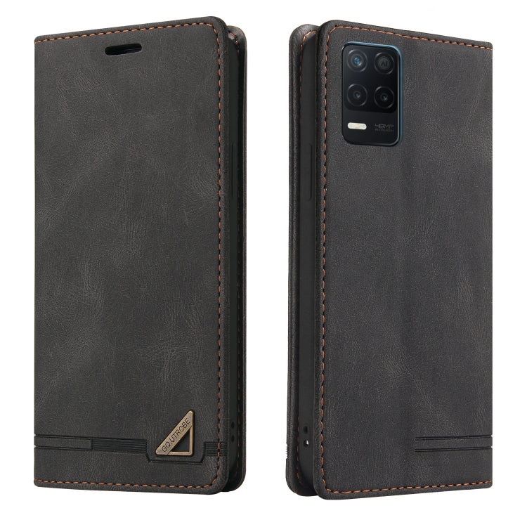Skin Feel Anti-theft Brush Horizontal Flip Leather Case with Holder & Card Slots & Wallet, For OPPO Realme V13