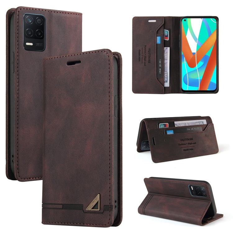 Skin Feel Anti-theft Brush Horizontal Flip Leather Case with Holder & Card Slots & Wallet, For OPPO Realme V13