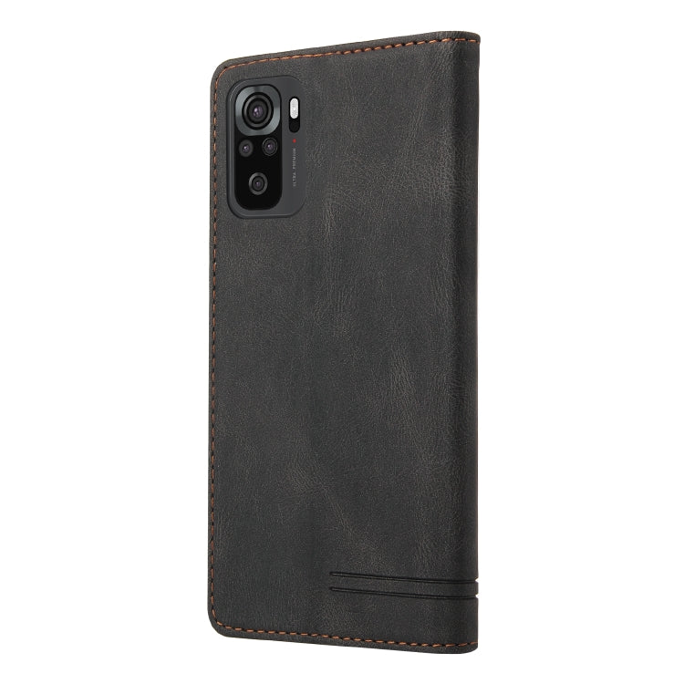 Skin Feel Anti-theft Brush Horizontal Flip Leather Case with Holder & Card Slots & Wallet, For Xiaomi Redmi Note 10, For Xiaomi Redmi Note 10 Pro, For Xiaomi Redmi 9, For Xiaomi Redmi 9A, For Xiaomi Redmi 9C, For Xiaomi Redmi 9T