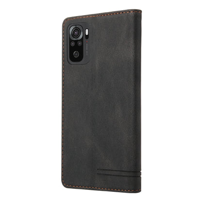 Skin Feel Anti-theft Brush Horizontal Flip Leather Case with Holder & Card Slots & Wallet, For Xiaomi Redmi Note 10, For Xiaomi Redmi Note 10 Pro, For Xiaomi Redmi 9, For Xiaomi Redmi 9A, For Xiaomi Redmi 9C, For Xiaomi Redmi 9T