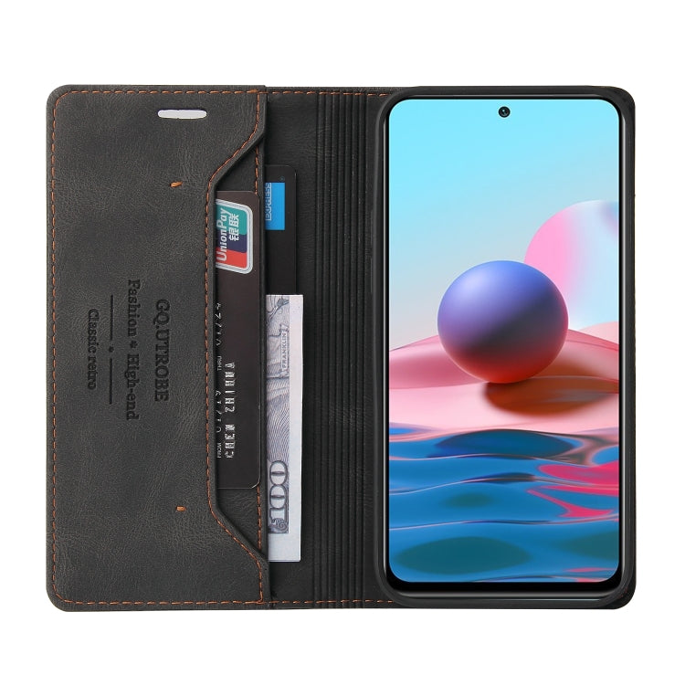 Skin Feel Anti-theft Brush Horizontal Flip Leather Case with Holder & Card Slots & Wallet, For Xiaomi Redmi Note 10, For Xiaomi Redmi Note 10 Pro, For Xiaomi Redmi 9, For Xiaomi Redmi 9A, For Xiaomi Redmi 9C, For Xiaomi Redmi 9T