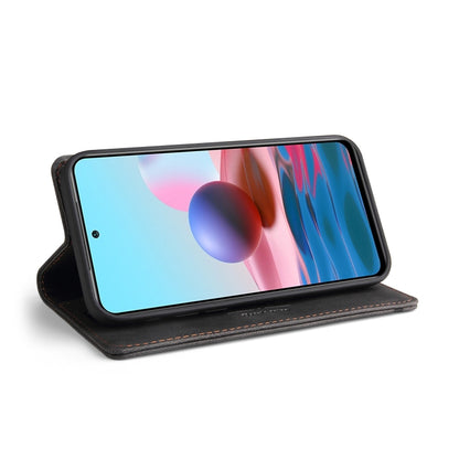Skin Feel Anti-theft Brush Horizontal Flip Leather Case with Holder & Card Slots & Wallet, For Xiaomi Redmi Note 10, For Xiaomi Redmi Note 10 Pro, For Xiaomi Redmi 9, For Xiaomi Redmi 9A, For Xiaomi Redmi 9C, For Xiaomi Redmi 9T