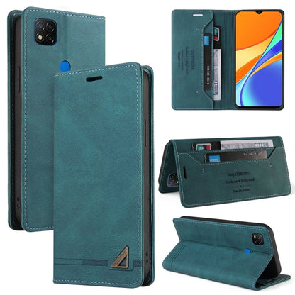 Skin Feel Anti-theft Brush Horizontal Flip Leather Case with Holder & Card Slots & Wallet, For Xiaomi Redmi Note 10, For Xiaomi Redmi Note 10 Pro, For Xiaomi Redmi 9, For Xiaomi Redmi 9A, For Xiaomi Redmi 9C, For Xiaomi Redmi 9T