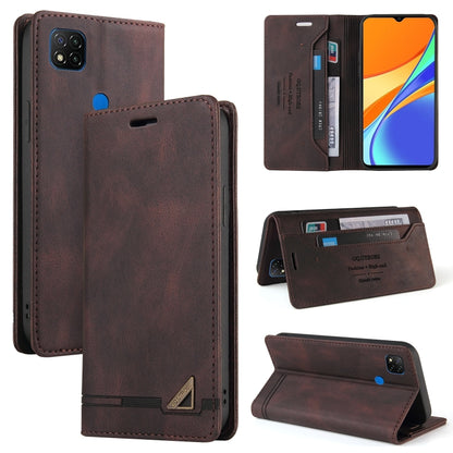Skin Feel Anti-theft Brush Horizontal Flip Leather Case with Holder & Card Slots & Wallet, For Xiaomi Redmi Note 10, For Xiaomi Redmi Note 10 Pro, For Xiaomi Redmi 9, For Xiaomi Redmi 9A, For Xiaomi Redmi 9C, For Xiaomi Redmi 9T
