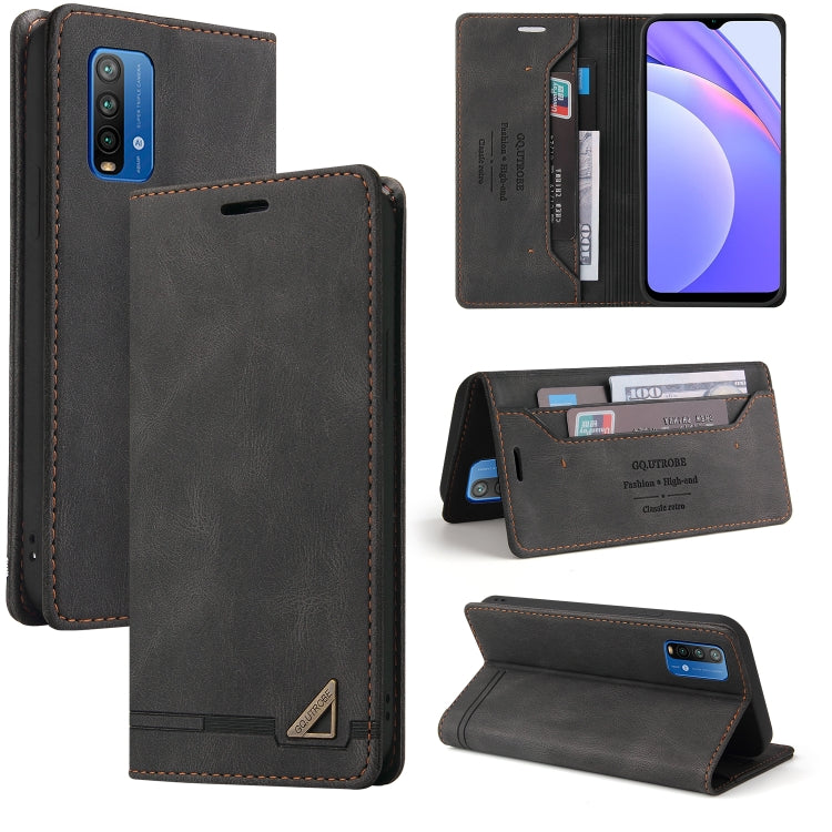 Skin Feel Anti-theft Brush Horizontal Flip Leather Case with Holder & Card Slots & Wallet, For Xiaomi Redmi Note 10, For Xiaomi Redmi Note 10 Pro, For Xiaomi Redmi 9, For Xiaomi Redmi 9A, For Xiaomi Redmi 9C, For Xiaomi Redmi 9T