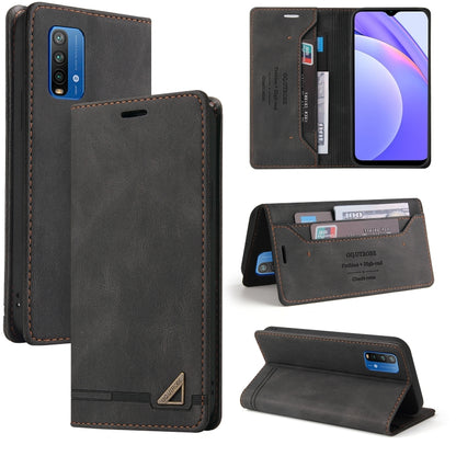 Skin Feel Anti-theft Brush Horizontal Flip Leather Case with Holder & Card Slots & Wallet, For Xiaomi Redmi Note 10, For Xiaomi Redmi Note 10 Pro, For Xiaomi Redmi 9, For Xiaomi Redmi 9A, For Xiaomi Redmi 9C, For Xiaomi Redmi 9T