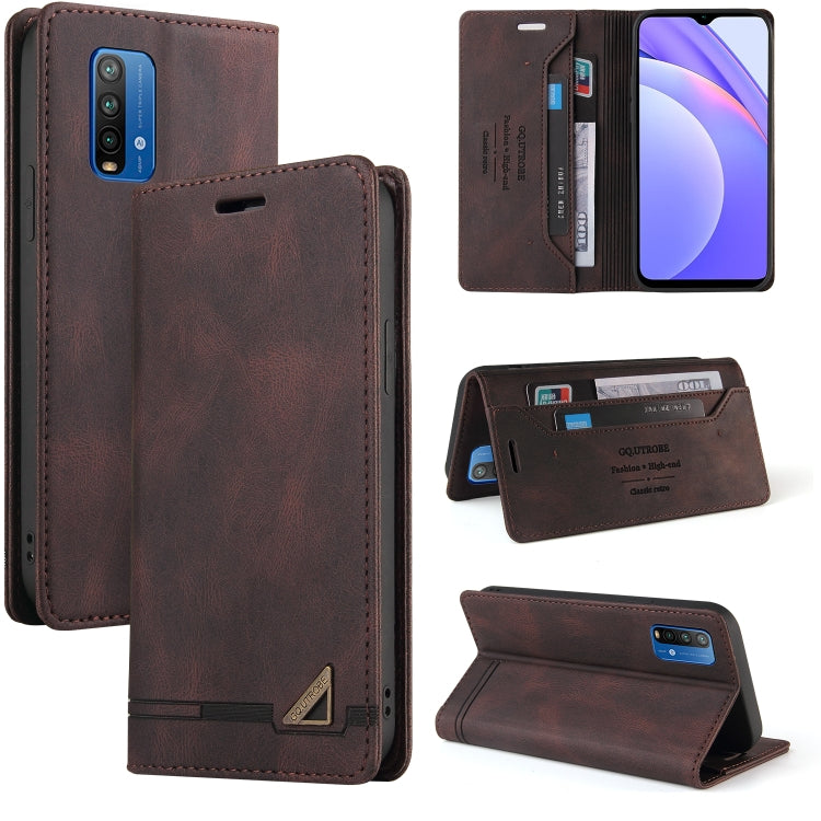 Skin Feel Anti-theft Brush Horizontal Flip Leather Case with Holder & Card Slots & Wallet, For Xiaomi Redmi Note 10, For Xiaomi Redmi Note 10 Pro, For Xiaomi Redmi 9, For Xiaomi Redmi 9A, For Xiaomi Redmi 9C, For Xiaomi Redmi 9T