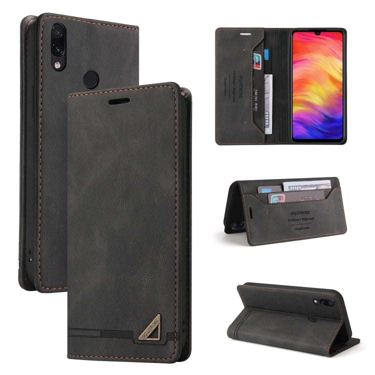 Skin Feel Anti-theft Brush Horizontal Flip Leather Case with Holder & Card Slots & Wallet, For Xiaomi Redmi K20, For Xiaomi Redmi Note 7, For Xiaomi Redmi Note 8, For Xiaomi Redmi Note 8 Pro, For Xiaomi Redmi Note 8T, For Xiaomi Redmi Note 9