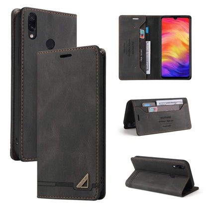 Skin Feel Anti-theft Brush Horizontal Flip Leather Case with Holder & Card Slots & Wallet, For Xiaomi Redmi K20, For Xiaomi Redmi Note 7, For Xiaomi Redmi Note 8, For Xiaomi Redmi Note 8 Pro, For Xiaomi Redmi Note 8T, For Xiaomi Redmi Note 9