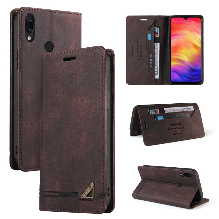 Skin Feel Anti-theft Brush Horizontal Flip Leather Case with Holder & Card Slots & Wallet, For Xiaomi Redmi K20, For Xiaomi Redmi Note 7, For Xiaomi Redmi Note 8, For Xiaomi Redmi Note 8 Pro, For Xiaomi Redmi Note 8T, For Xiaomi Redmi Note 9