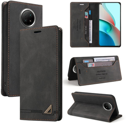 Skin Feel Anti-theft Brush Horizontal Flip Leather Case with Holder & Card Slots & Wallet, For Xiaomi Redmi Note 9 5G, For Xiaomi Redmi Note 9S, For Xiaomi Redmi Note 10 5G, For Xiaomi Redmi Note 10 Pro 5G, For Xiaomi Mi 11 Pro, For Xiaomi Mi 11 Ultra