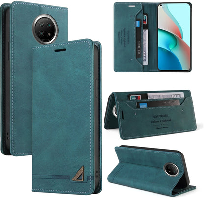 Skin Feel Anti-theft Brush Horizontal Flip Leather Case with Holder & Card Slots & Wallet, For Xiaomi Redmi Note 9 5G, For Xiaomi Redmi Note 9S, For Xiaomi Redmi Note 10 5G, For Xiaomi Redmi Note 10 Pro 5G, For Xiaomi Mi 11 Pro, For Xiaomi Mi 11 Ultra