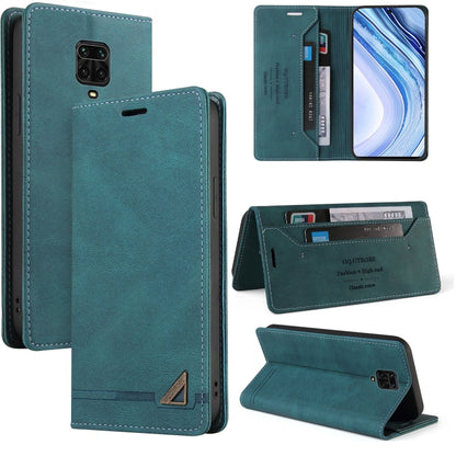 Skin Feel Anti-theft Brush Horizontal Flip Leather Case with Holder & Card Slots & Wallet, For Xiaomi Redmi Note 9 5G, For Xiaomi Redmi Note 9S, For Xiaomi Redmi Note 10 5G, For Xiaomi Redmi Note 10 Pro 5G, For Xiaomi Mi 11 Pro, For Xiaomi Mi 11 Ultra