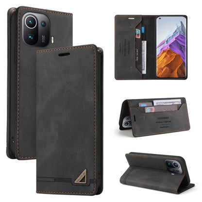 Skin Feel Anti-theft Brush Horizontal Flip Leather Case with Holder & Card Slots & Wallet, For Xiaomi Redmi Note 9 5G, For Xiaomi Redmi Note 9S, For Xiaomi Redmi Note 10 5G, For Xiaomi Redmi Note 10 Pro 5G, For Xiaomi Mi 11 Pro, For Xiaomi Mi 11 Ultra