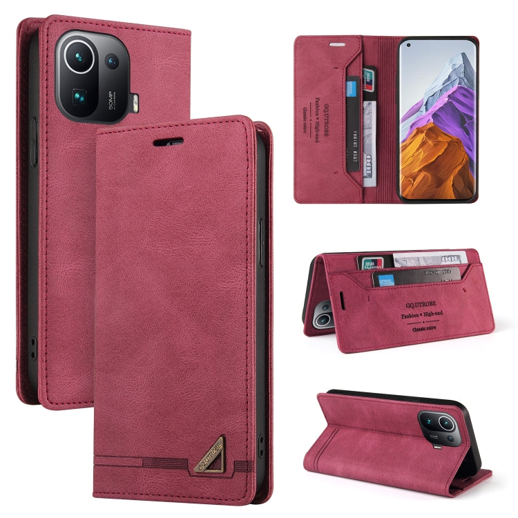 Skin Feel Anti-theft Brush Horizontal Flip Leather Case with Holder & Card Slots & Wallet, For Xiaomi Redmi Note 9 5G, For Xiaomi Redmi Note 9S, For Xiaomi Redmi Note 10 5G, For Xiaomi Redmi Note 10 Pro 5G, For Xiaomi Mi 11 Pro, For Xiaomi Mi 11 Ultra