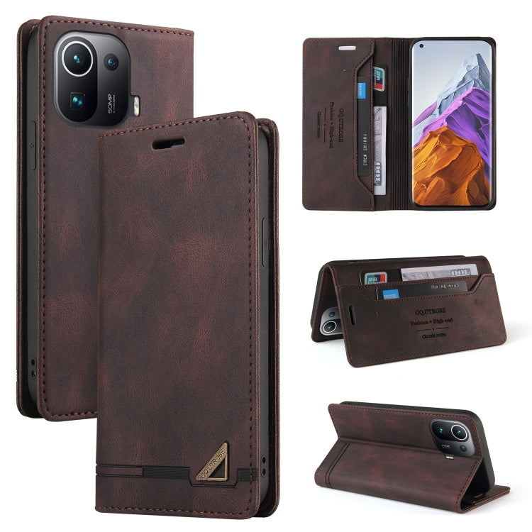 Skin Feel Anti-theft Brush Horizontal Flip Leather Case with Holder & Card Slots & Wallet, For Xiaomi Redmi Note 9 5G, For Xiaomi Redmi Note 9S, For Xiaomi Redmi Note 10 5G, For Xiaomi Redmi Note 10 Pro 5G, For Xiaomi Mi 11 Pro, For Xiaomi Mi 11 Ultra