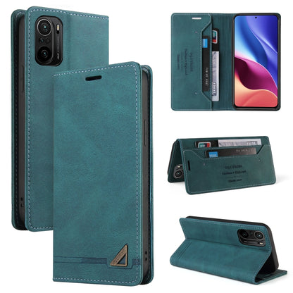 Skin Feel Anti-theft Brush Horizontal Flip Leather Case with Holder & Card Slots & Wallet, For Xiaomi Poco F3, For Xiaomi Mi 10 5G, For Xiaomi Mi 10 Lite 5G, For Xiaomi Mi 10T Lite 5G, For Xiaomi Mi 10T Pro 5G, For Xiaomi Mi 11