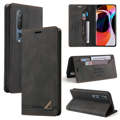 Skin Feel Anti-theft Brush Horizontal Flip Leather Case with Holder & Card Slots & Wallet, For Xiaomi Poco F3, For Xiaomi Mi 10 5G, For Xiaomi Mi 10 Lite 5G, For Xiaomi Mi 10T Lite 5G, For Xiaomi Mi 10T Pro 5G, For Xiaomi Mi 11