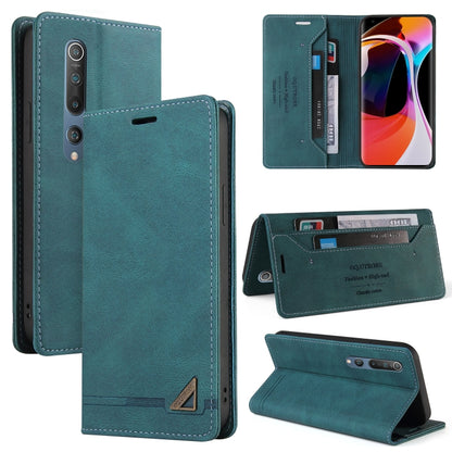 Skin Feel Anti-theft Brush Horizontal Flip Leather Case with Holder & Card Slots & Wallet, For Xiaomi Poco F3, For Xiaomi Mi 10 5G, For Xiaomi Mi 10 Lite 5G, For Xiaomi Mi 10T Lite 5G, For Xiaomi Mi 10T Pro 5G, For Xiaomi Mi 11