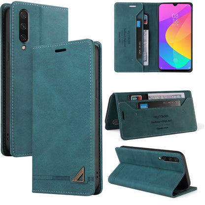 Skin Feel Anti-theft Brush Horizontal Flip Leather Case with Holder & Card Slots & Wallet, For Xiaomi Mi A3, For Xiaomi Mi CC9 / Mi 9 Lite, For Xiaomi Mi CC9 Pro, For Xiaomi Poco X3 NFC