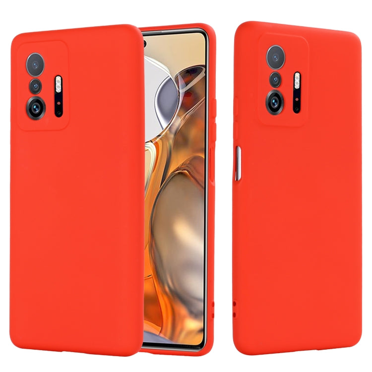 Solid Color Liquid Silicone Dropproof Full Coverage Protective Case, For ZTE Blade V30, For Xiaomi 11T 5G, For Xiaomi Redmi 10