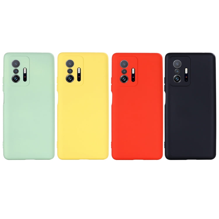 Solid Color Liquid Silicone Dropproof Full Coverage Protective Case, For ZTE Blade V30, For Xiaomi 11T 5G, For Xiaomi Redmi 10