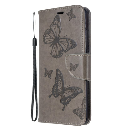 Embossing Two Butterflies Pattern Horizontal Flip PU Leather Case with Holder & Card Slot & Wallet & Lanyard, For Xiaomi Redmi  8A, For Xiaomi Redmi  8, For Nokia 6.2 / 7.2, For Sony Xperia 20, For Sony Xperia 5 / XZ5