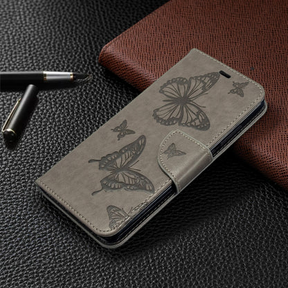 Embossing Two Butterflies Pattern Horizontal Flip PU Leather Case with Holder & Card Slot & Wallet & Lanyard, For Xiaomi Redmi  8A, For Xiaomi Redmi  8, For Nokia 6.2 / 7.2, For Sony Xperia 20, For Sony Xperia 5 / XZ5