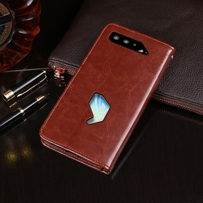 idewei Crazy Horse Texture Horizontal Flip Leather Case with Holder & Card Slots & Wallet, For Asus ROG Phone 5S, For UMIDIGI A11 Pro Max, For vivo iQOO Z5