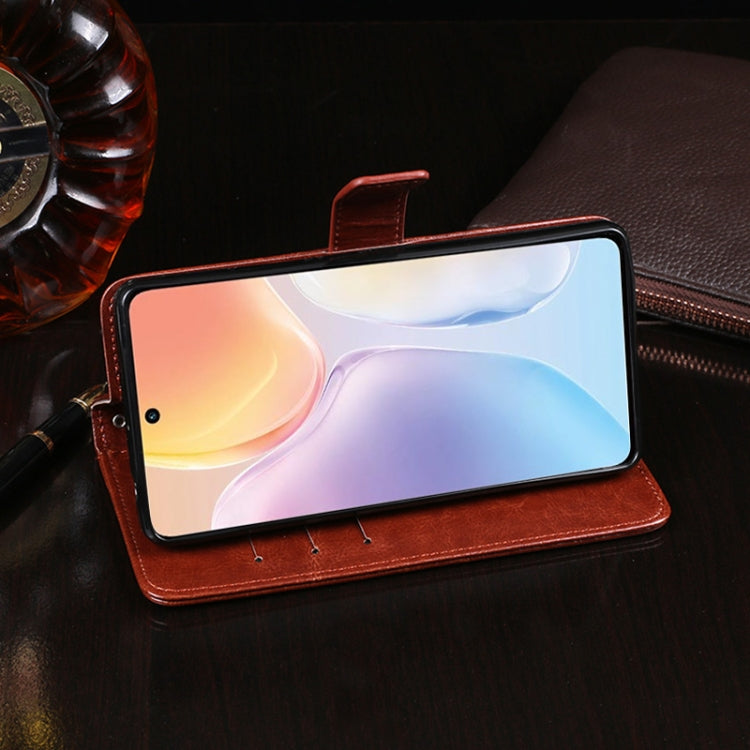 idewei Crazy Horse Texture Horizontal Flip Leather Case with Holder & Card Slots & Wallet, For vivo X70, For vivo X70 Pro, For vivo X70 Pro+