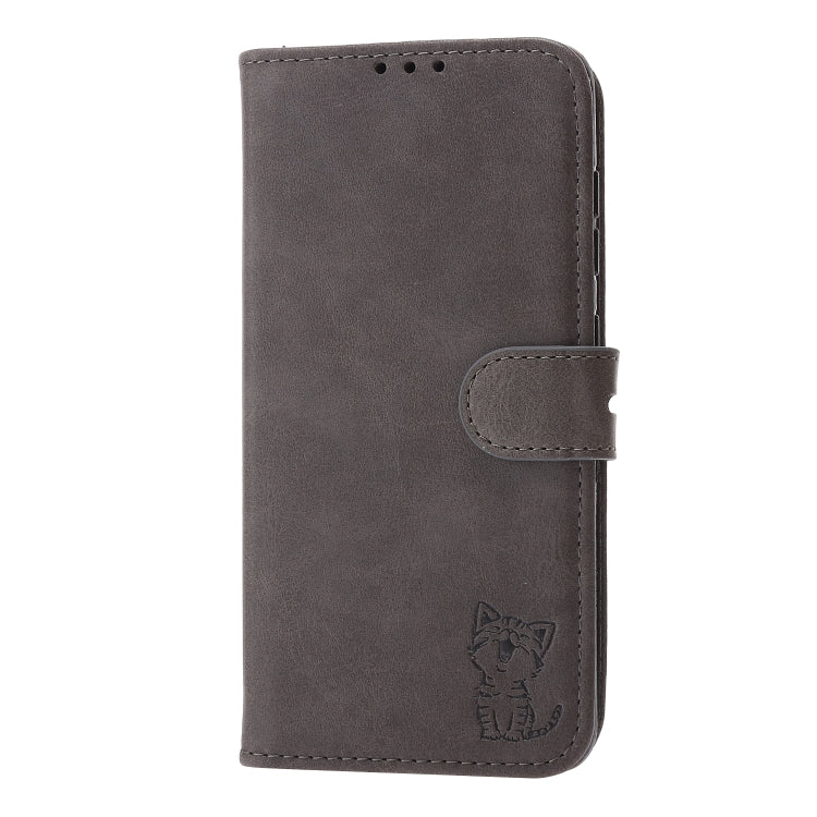 Embossed Happy Cat Pattern Horizontal Flip Leather Case with Holder & Card Slots & Wallet, For Xiaomi Redmi Note 10 Pro 5G, For Xiaomi Redmi 10, For Xiaomi Mi 11, For Xiaomi Mi 11T
