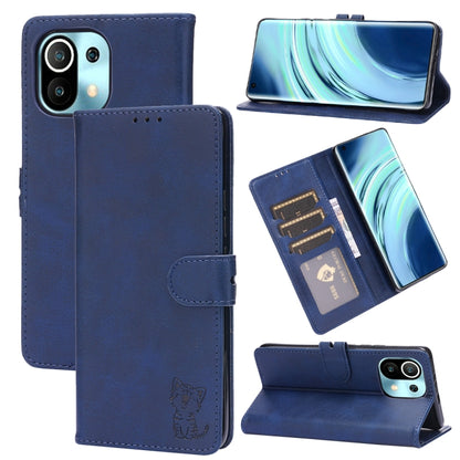 Embossed Happy Cat Pattern Horizontal Flip Leather Case with Holder & Card Slots & Wallet, For Xiaomi Redmi Note 10 Pro 5G, For Xiaomi Redmi 10, For Xiaomi Mi 11, For Xiaomi Mi 11T