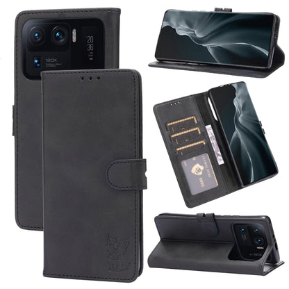Embossed Happy Cat Pattern Horizontal Flip Leather Case with Holder & Card Slots & Wallet, For Xiaomi Mi 11 Ultra, For Xiaomi Mi 11 Lite, For Google Pixel 5a 5G, For Google Pixel 5 XL