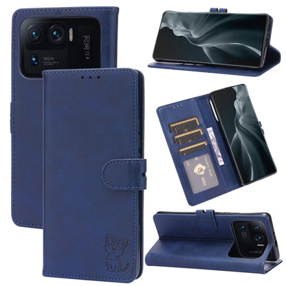 Embossed Happy Cat Pattern Horizontal Flip Leather Case with Holder & Card Slots & Wallet, For Xiaomi Mi 11 Ultra, For Xiaomi Mi 11 Lite, For Google Pixel 5a 5G, For Google Pixel 5 XL