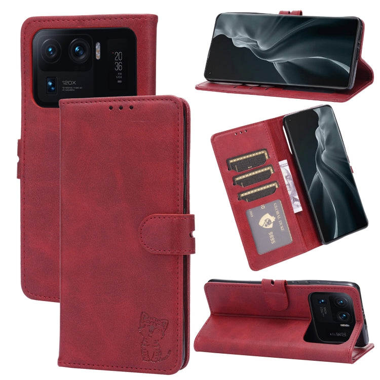 Embossed Happy Cat Pattern Horizontal Flip Leather Case with Holder & Card Slots & Wallet, For Xiaomi Mi 11 Ultra, For Xiaomi Mi 11 Lite, For Google Pixel 5a 5G, For Google Pixel 5 XL