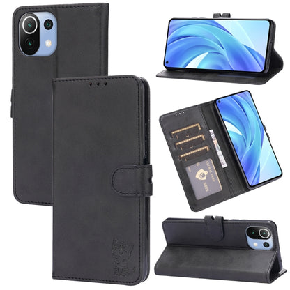 Embossed Happy Cat Pattern Horizontal Flip Leather Case with Holder & Card Slots & Wallet, For Xiaomi Mi 11 Ultra, For Xiaomi Mi 11 Lite, For Google Pixel 5a 5G, For Google Pixel 5 XL