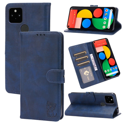 Embossed Happy Cat Pattern Horizontal Flip Leather Case with Holder & Card Slots & Wallet, For Xiaomi Mi 11 Ultra, For Xiaomi Mi 11 Lite, For Google Pixel 5a 5G, For Google Pixel 5 XL