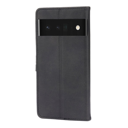 Embossed Happy Cat Pattern Horizontal Flip Leather Case with Holder & Card Slots & Wallet, For Google Pixel 6, For Google Pixel 6 Pro