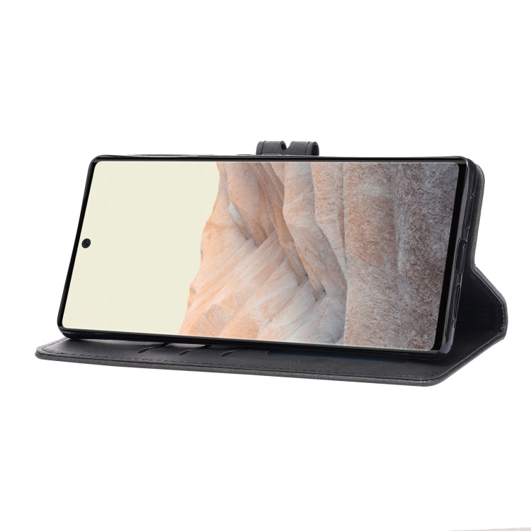 Embossed Happy Cat Pattern Horizontal Flip Leather Case with Holder & Card Slots & Wallet, For Google Pixel 6, For Google Pixel 6 Pro