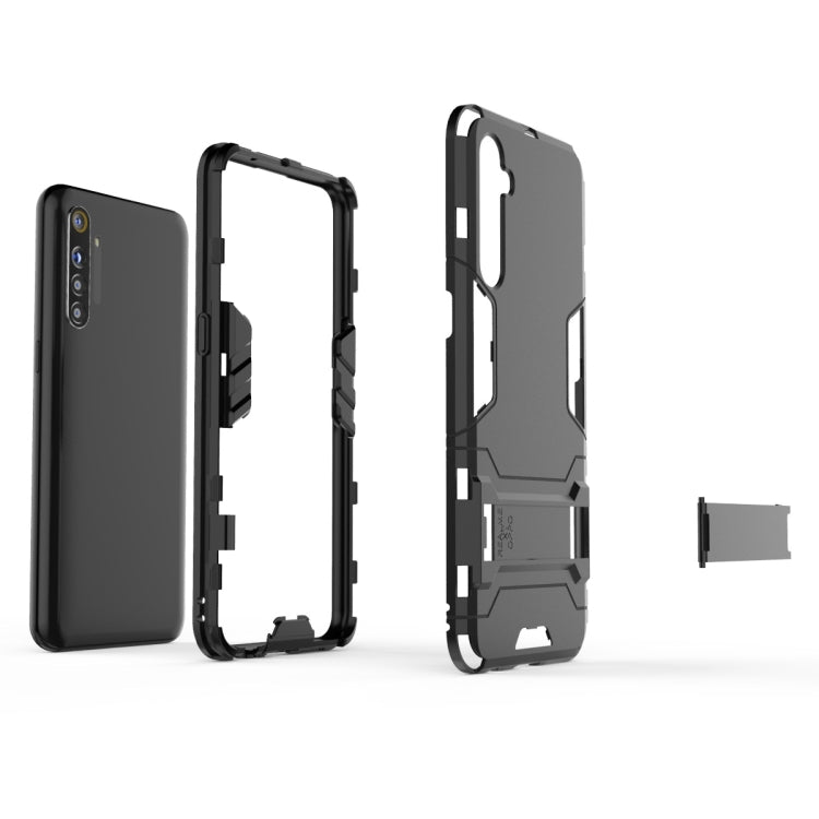 Shockproof PC + TPU Protective Case with Holder, For OnePlus 7T, For OPPO Realme XT & K5