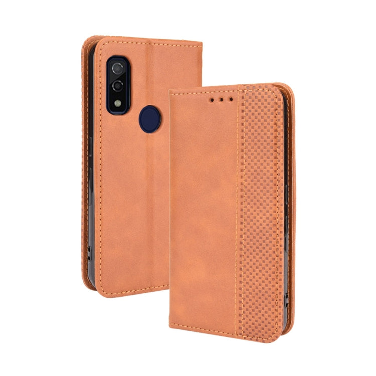 Magnetic Buckle Retro Crazy Horse Texture Horizontal Flip Leather Case with Holder & Card Slots & Photo Frame, For Fujitsu Arrows WE, For Blackview Oscal C20, For Nokia C30, For Nokia C50 5G, For Oukitel WP13 5G, For Aquos Sense6
