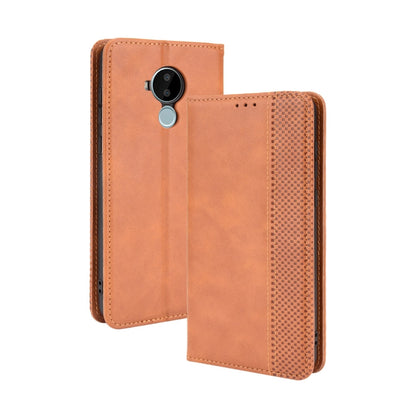 Magnetic Buckle Retro Crazy Horse Texture Horizontal Flip Leather Case with Holder & Card Slots & Photo Frame, For Fujitsu Arrows WE, For Blackview Oscal C20, For Nokia C30, For Nokia C50 5G, For Oukitel WP13 5G, For Aquos Sense6