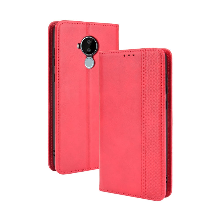 Magnetic Buckle Retro Crazy Horse Texture Horizontal Flip Leather Case with Holder & Card Slots & Photo Frame, For Fujitsu Arrows WE, For Blackview Oscal C20, For Nokia C30, For Nokia C50 5G, For Oukitel WP13 5G, For Aquos Sense6