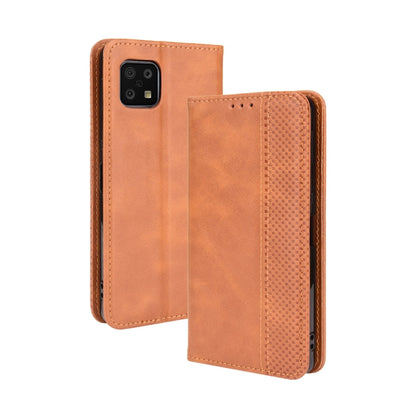 Magnetic Buckle Retro Crazy Horse Texture Horizontal Flip Leather Case with Holder & Card Slots & Photo Frame, For Fujitsu Arrows WE, For Blackview Oscal C20, For Nokia C30, For Nokia C50 5G, For Oukitel WP13 5G, For Aquos Sense6